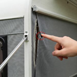  Image highlighting a specific replacement part for a camper awning.