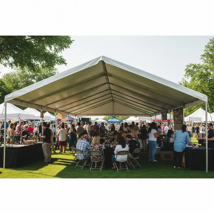 A spacious 10x20 heavy duty canopy in use at an outdoor event 10 x 20 canopy heavy duty