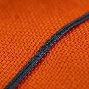 Detail of the strong and durable fabric used in a reliable avalanche backpack tent.