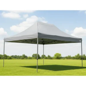A spacious 10x10 heavy duty canopy offering ample coverage.