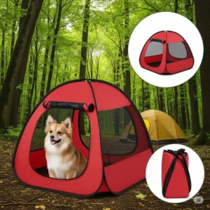 Lightweight pop up dog tent ideal for camping and travel with your dog.