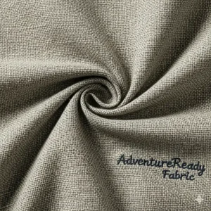 Close-up of a durable, easy-care RV bedspread fabric, perfect for life on the road.