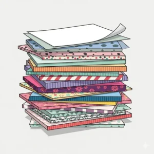 A colorful stack of various rv sheets, highlighting the different colors and patterns available for RV bedding.