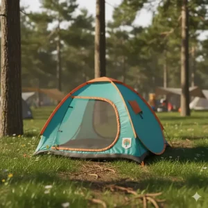 A lightweight, easy-setup pop-up camping tent specifically designed for children.