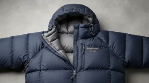 Close-up showing the expanded shoulder room of a mummy sleeping bag for side sleepers
