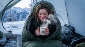 Following cold-weather camping tips while staying cozy in the warmest winter sleeping bag for car camping